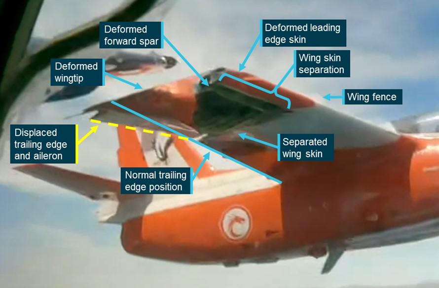 Figure 12: Right wing of Viper 2 immediately after the collision