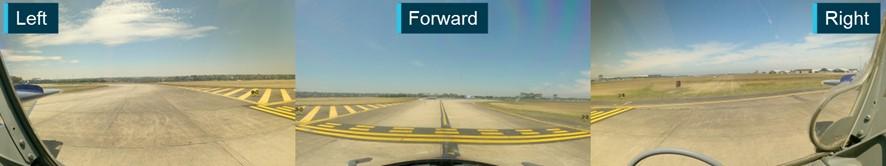 Figure 9: The recorded views of the cameras fitted to Viper 1