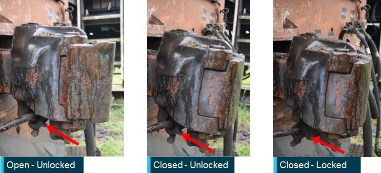 Figure 14: Bottom lifter operated automatic coupler