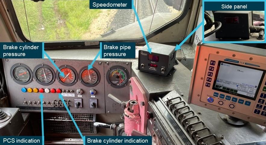 Figure 3: Locomotive C506 control indications