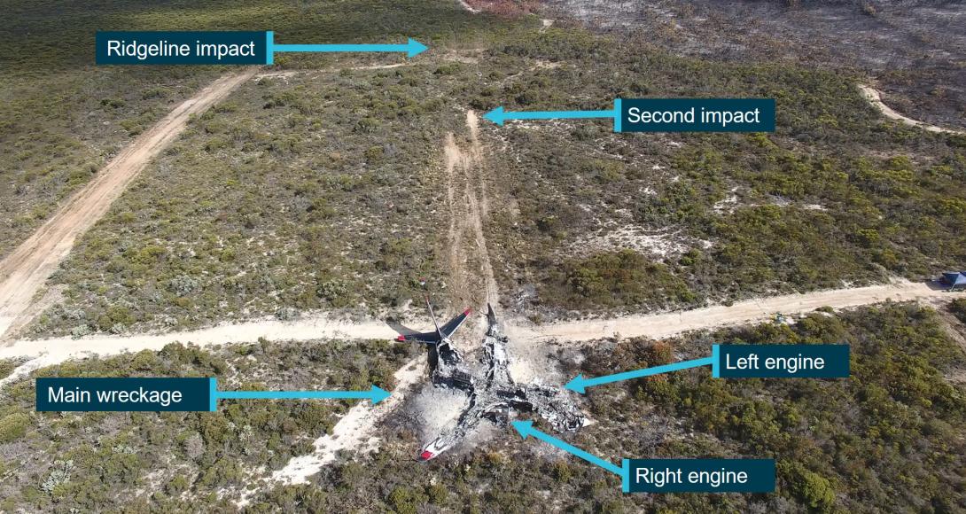 Figure 6: Second impact and main wreckage