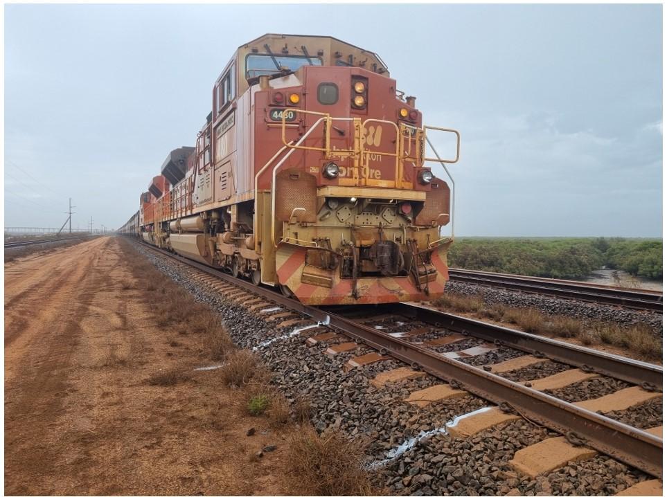 Figure 4: Lead locomotive of train M05519B after the accident
