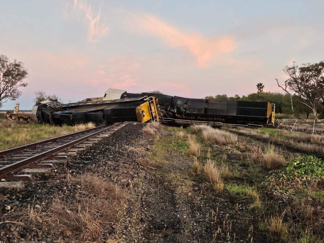 Figure 5: The WRA-class locomotives, post-collision
