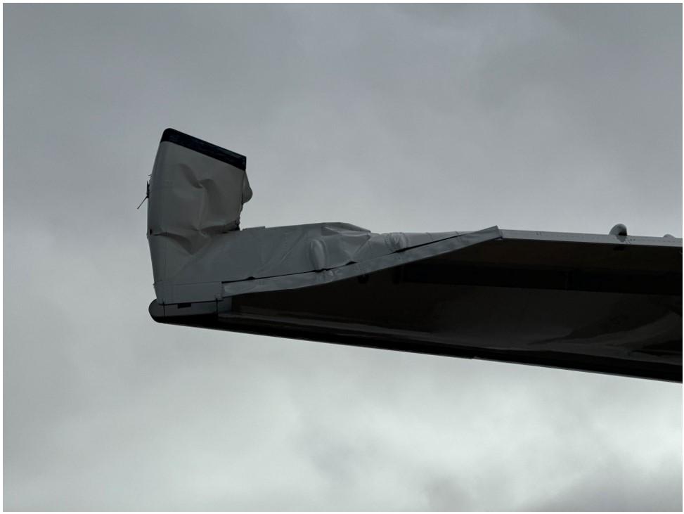 Figure 2: Damage to aircraft’s left elevator