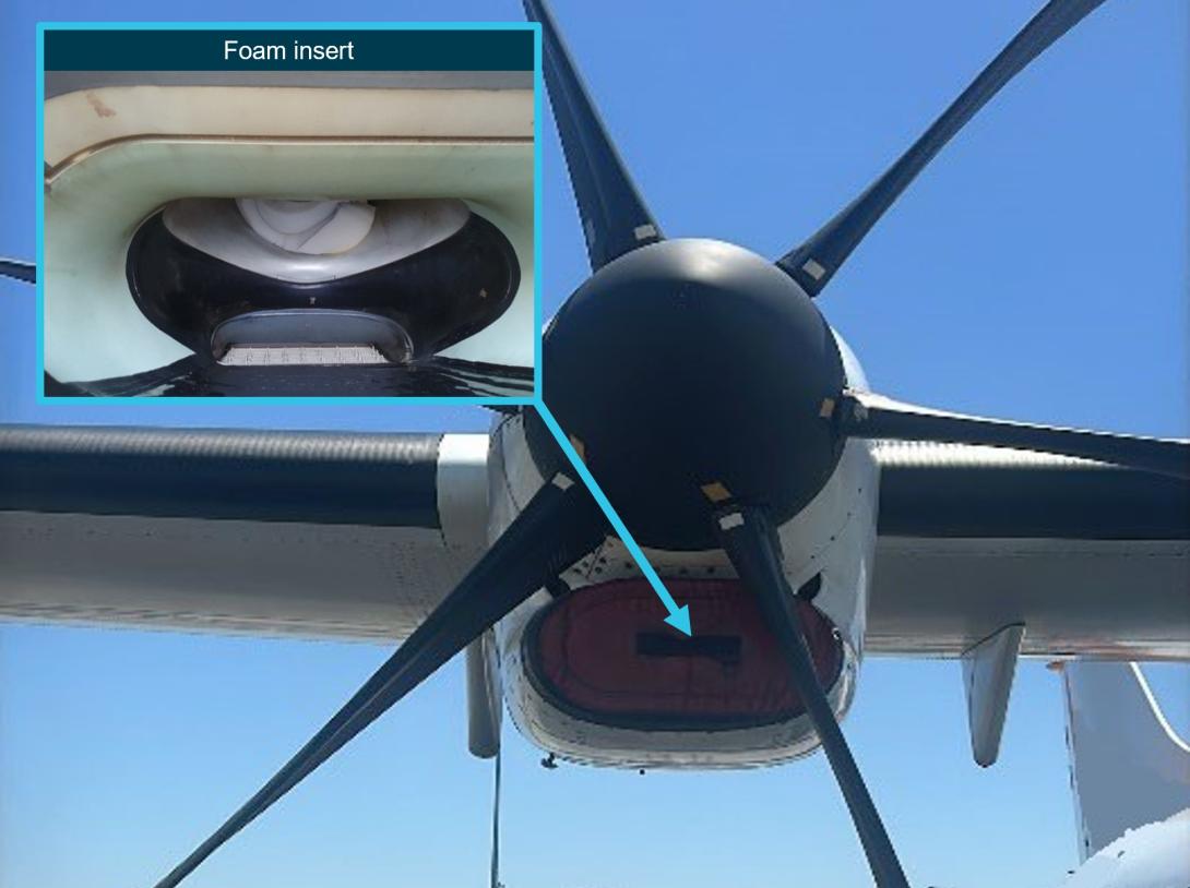 Figure 1: Installed intake cover