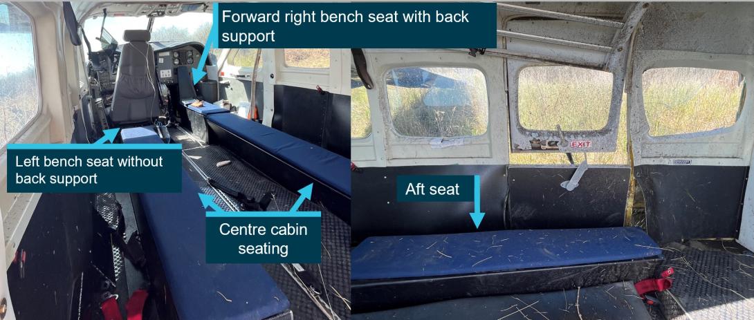 Figure 6: VH-UMV cabin seating arrangement