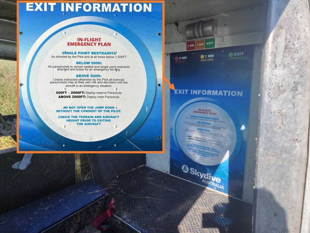 Figure 8: In-flight emergency plan