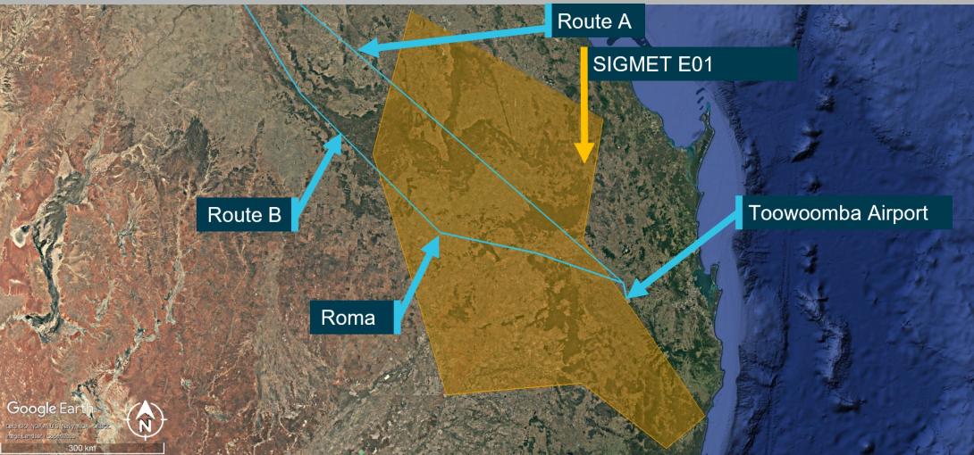 Figure 9: SIGMET area