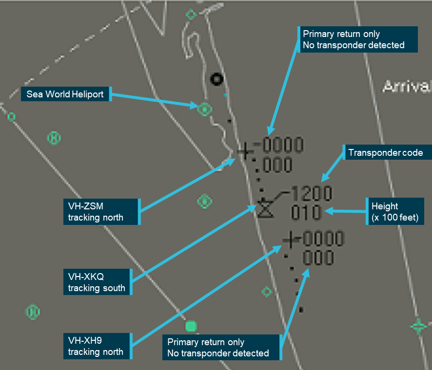 Figure 26: Radar screenshot from 1342:50 on 2 January 2023