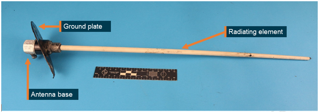 Figure A2: The VHF Com 1 antenna removed from VH‑XKQ