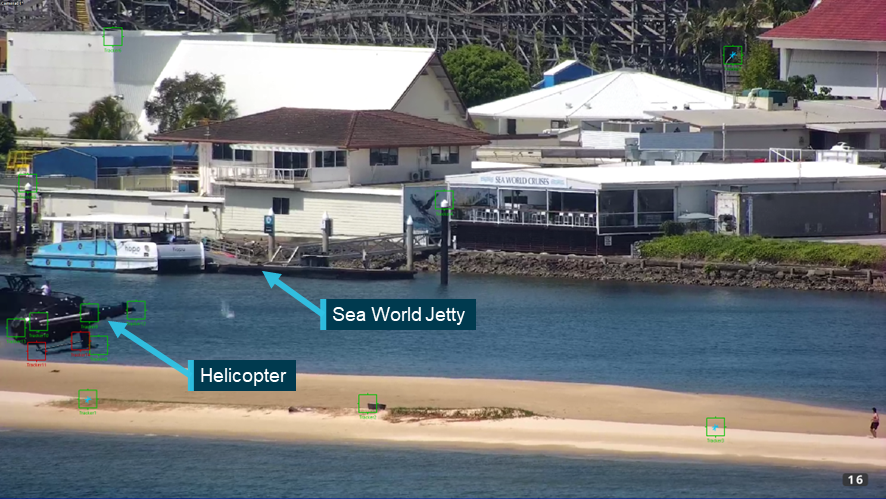 Figure B9: View of VH-XKQ just prior to impacting the sandbar
