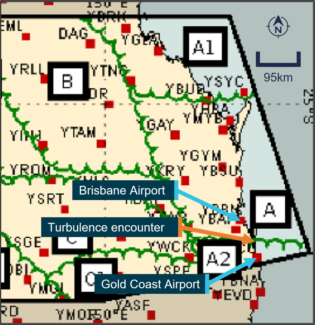 Figure 3: Graphical area forecast Queensland south