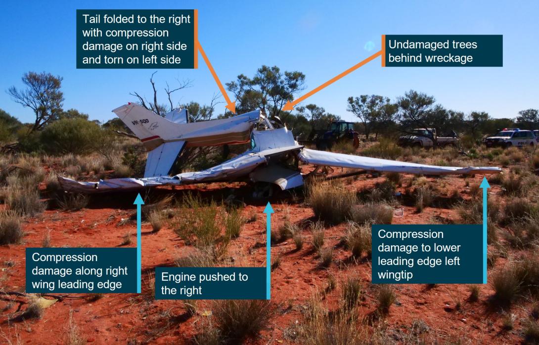 Figure 2: VH-SQO accident site