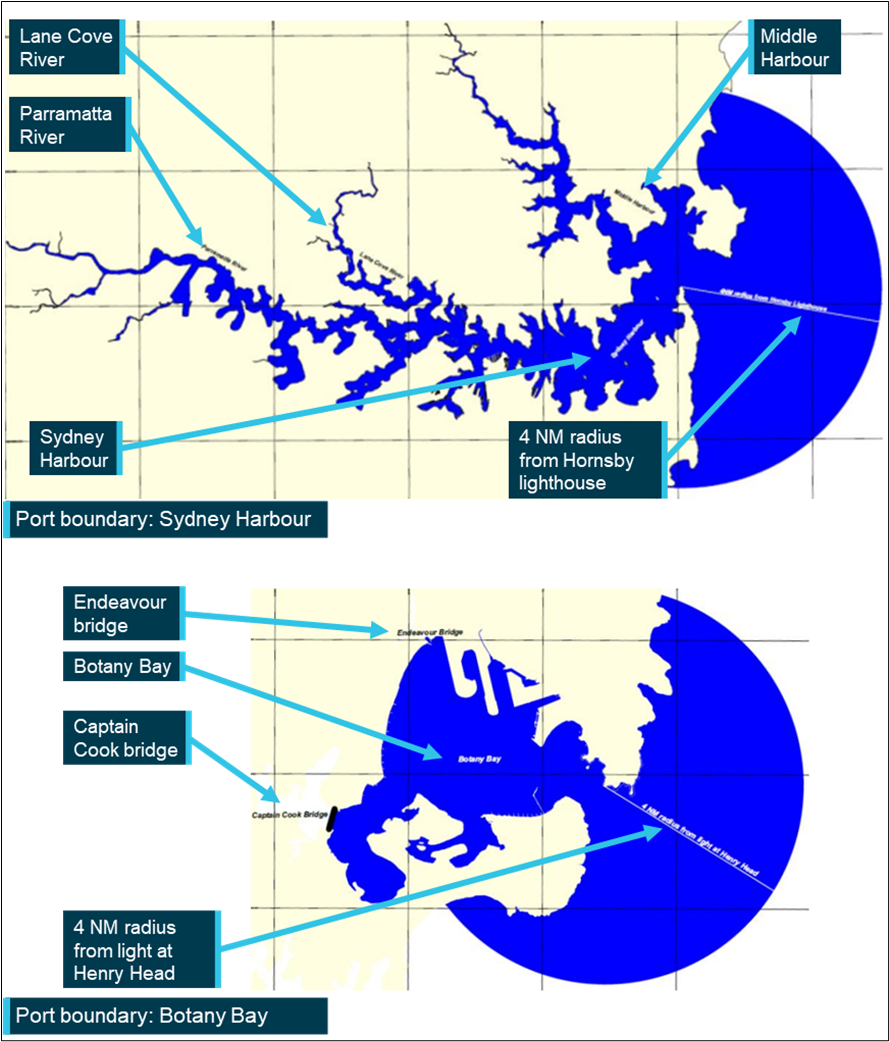 Appendix D – Port boundaries