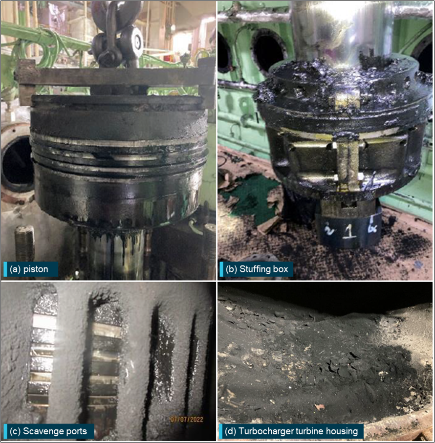 Figure 11: Condition of some engine components
