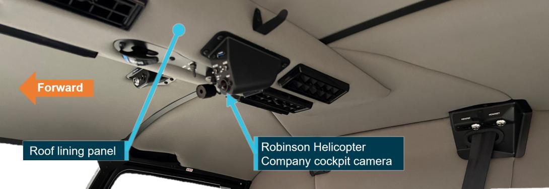 Figure 3: Cockpit camera location
