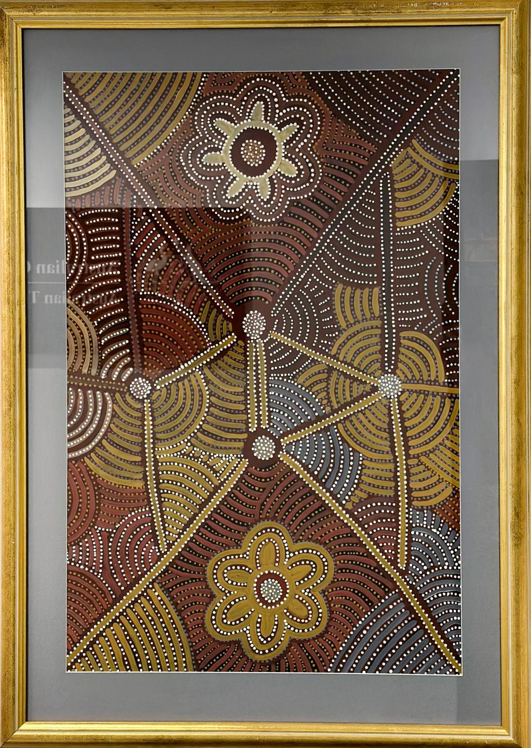 Awelye – women’s ceremonial body paint design, 1998 by Audrey Morton Kngwarreye c. 1952