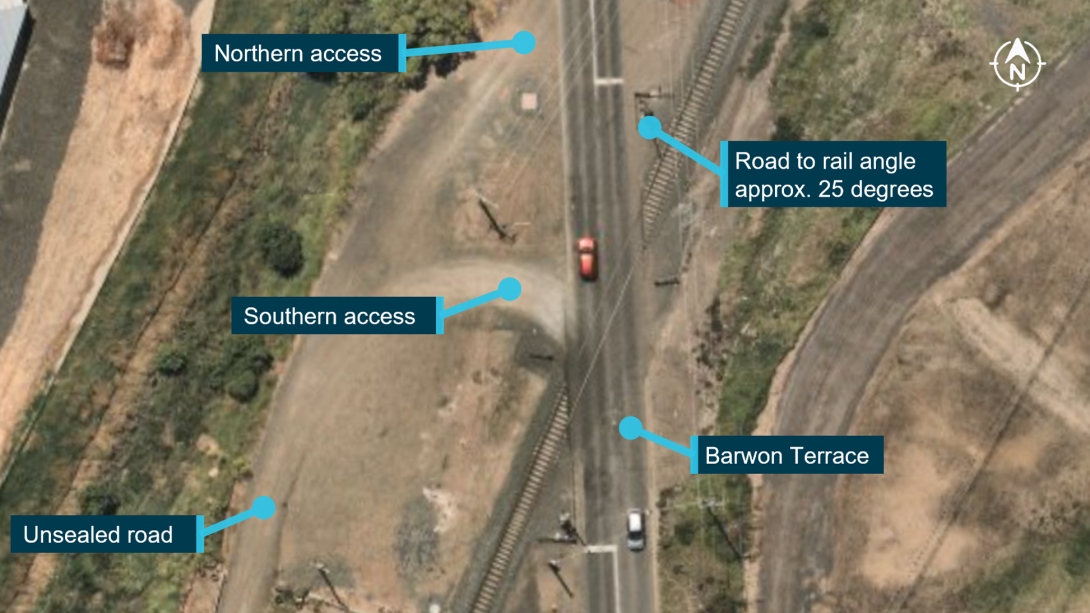 Barwon Terrace interface with rail line