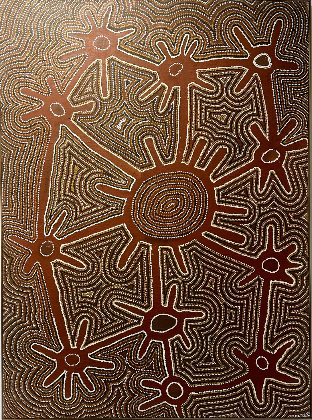 Wirritpi (Rockhole) by Patrick Olodoodi Tjungurrayi c.1935