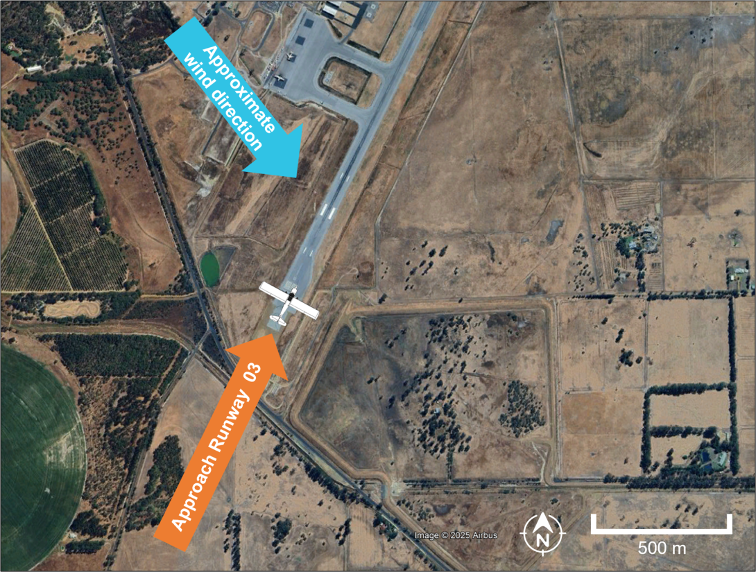 Approach orientation Busselton Airport