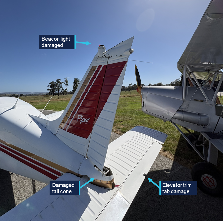 Piper PA-28 damage